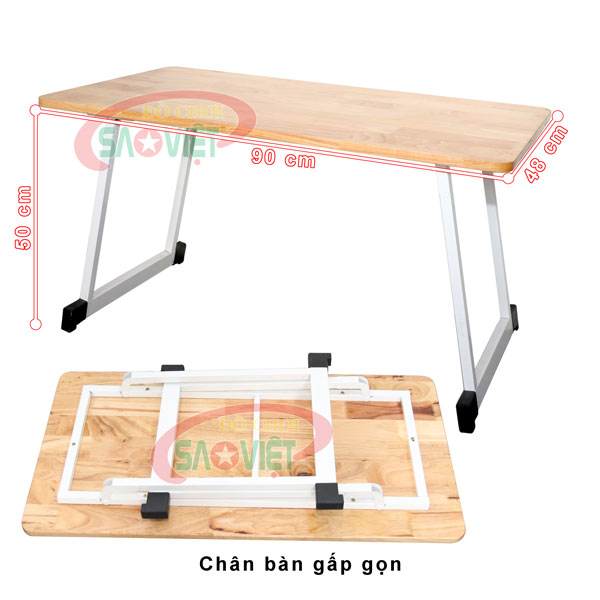 kích thước bàn gỗ chân gấp mầm non chân gấp gọn S013VD1