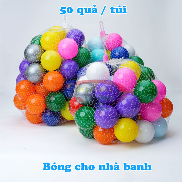 150 quả bóng nhựa 8 cm cho nhà banh quây cũi S08V0A
