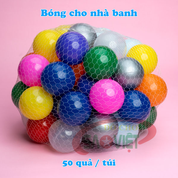 50 quả bóng nhựa 80 mm cho nhà banh quây cũi S08V0A