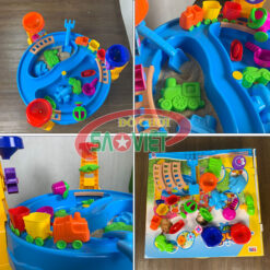 bàn chơi cát nước bằng nhựa cho bé có 2 ngăn S05N23