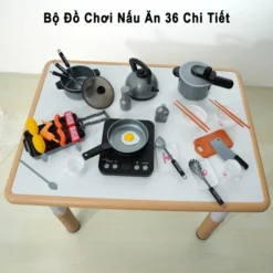 bộ đồ chơi nấu ăn nhà bếp hướng nghiệp 36 món bằng nhựa cao cấp MSN5696