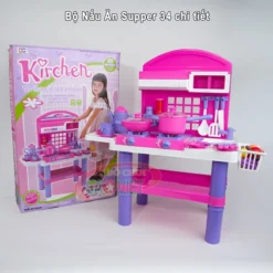 Bộ nấu ăn Supper tập làm bếp 34 chi tiết MN562084A