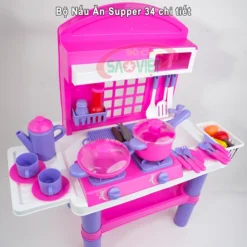 Bộ nấu ăn Supper tập làm bếp 34 chi tiết MN562084A