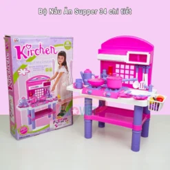 Bộ nấu ăn Supper tập làm bếp 34 chi tiết MN562084A