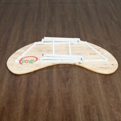 bàn bán nguyệt gỗ mầm non chân gấp S013VD2K 3