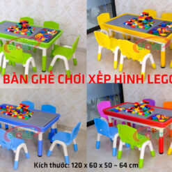 bàn đồ chơi xếp hình lego cho bé S05N18