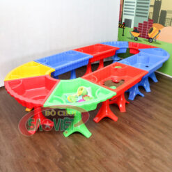 bàn đồ chơi với các nước 10 ngăn bằng nhựa S05N02