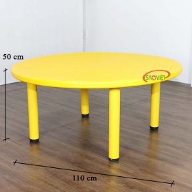 kích thước bàn nhựa tròn cho bé mầm non S013NC