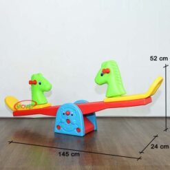 kích thước bập bênh cho bé 2 con ngựa S04NB66A