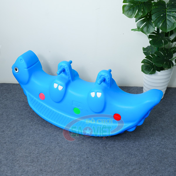 bập bênh đôi 2 ghế Khủng Long Dinosaur cho bé S04NB38