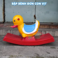 bập bênh đơn mầm non con VỊT bằng nhựa composite S04V04