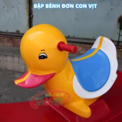 bập bênh đơn mầm non con VỊT bằng nhựa composite S04V04