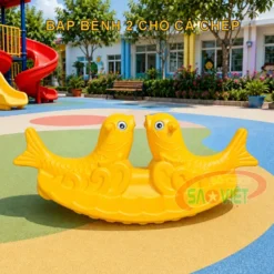 bập bênh nhựa đôi cá Chép S04NB01B