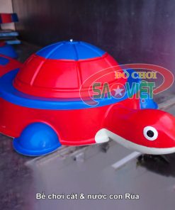 bể chơi cát và nước hình con Rùa bằng nhựa composite S05V03