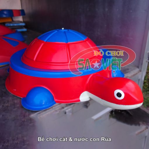 bể chơi cát và nước hình con Rùa bằng nhựa composite S05V03
