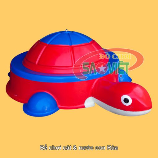 bể chơi cát và nước hình con Rùa bằng nhựa composite S05V03