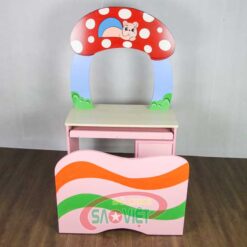 bộ bàn ghế kidsmart vui học mầm non 2 chỗ ngồi S014VT01A