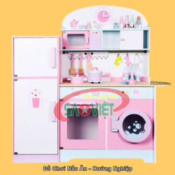 Bộ đồ chơi bếp nấu ăn hướng nghiệp cho bé bằng gỗ S014VC09