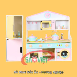 Bộ đồ chơi nấu ăn hướng nghiệp cho bé bằng gỗ S014VC05
