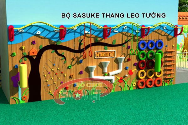bộ sasuke thang leo tường cho trẻ em S11NB13