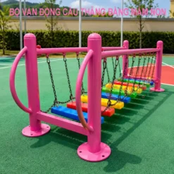bộ vận động cầu thăng bằng mầm non 9 bậc S11ND02