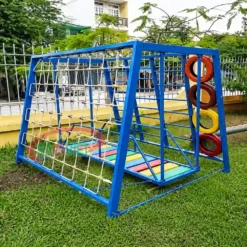bộ vận động đa năng mầm non thang leo bánh xe và đi thăng bằng S11V65