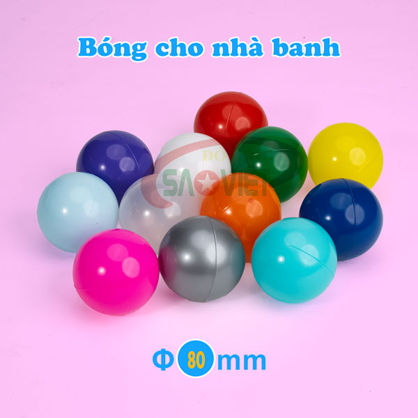 bóng nhựa 8 cm cho nhà banh quây cũi S08V0A