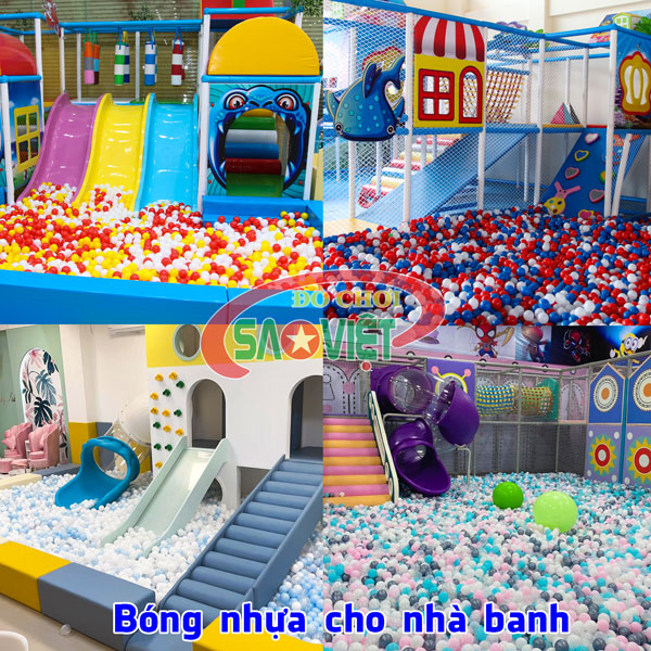 bóng nhựa cho nhà banh liên hoàn khu vui chơi trẻ em S08V95