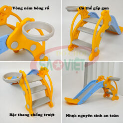 cầu trượt Hưu cho bé gấp gọn siêu bền S03NM01G