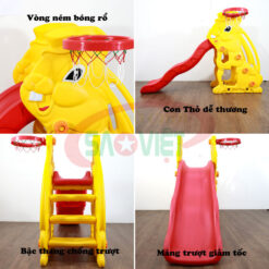 cầu trượt con Thỏ siêu bền cho bé S03NM004