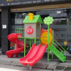 cầu trượt liên hoàn mầm non TRÁI TÁO S03NM020