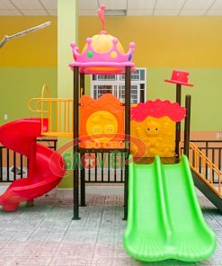 cầu trượt liên hoàn ngoài trời Vương Miện Nữ Hoàng S03NB111