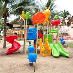 cầu trượt liên hoàn ngoài trời