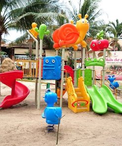 cầu trượt liên hoàn ngoài trời