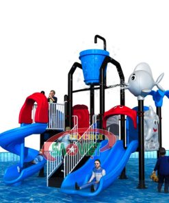 cầu trượt nước liên hoàn cho hồ bơi trẻ em S03NW12