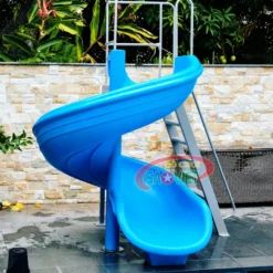 cầu trượt nước máng soắn cho hồ bơi công viên nước S03NW02