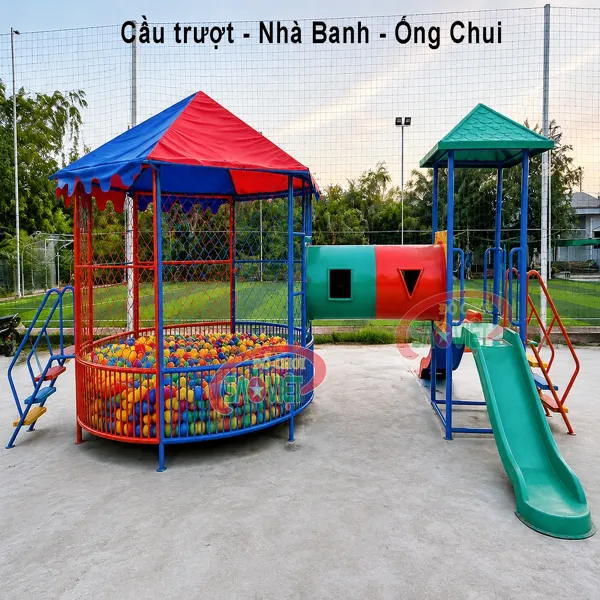 cau-truot-ong-chui-nha-banh-cho-be-mam-non-S08V20 cầu trượt ống chui nhà banh cho bé mầm non S08V20