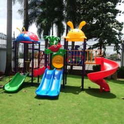 cầu trượt trẻ em ngoài trời thỏ và bọ cánh cam S03NB030
