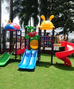 cầu trượt trẻ em ngoài trời thỏ và bọ cánh cam S03NB030