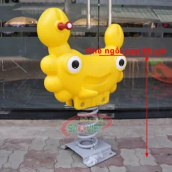 chiều cao ghế ngồi thú nhún lò xo Con Cua dành cho công viên S12N85
