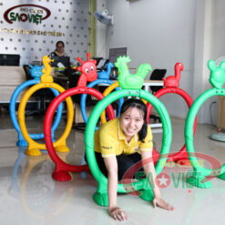 cổng chui vận động cho bé mầm non bằng nhựa S07NB21B