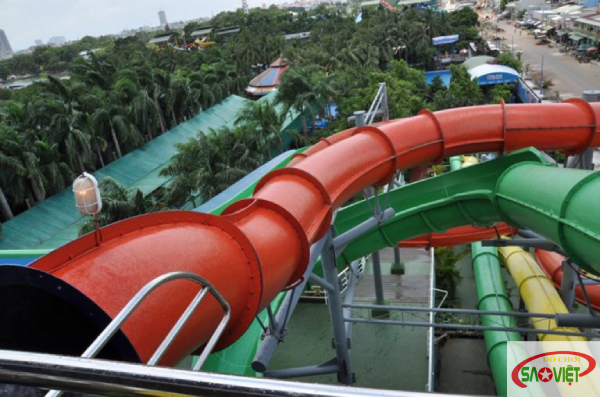 Review Công viên nước Đầm Sen , tận hưởng cả thế giới trò chơi cảm giác mạnh