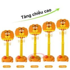 cột ném bóng rổ và ném vòng có tăng chỉnh chiều cao cho bé S07NC11