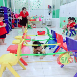 vượt chướng ngại vật cung chui mầm non sáng tạo tự chế S07NB23