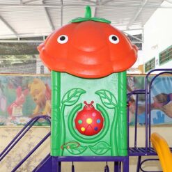 nhà chơi cà chua cầu trượt liên hoàn