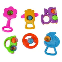 đồ chơi xúc xắc lục lạc 6 cái cho bé mầm non MN012031A