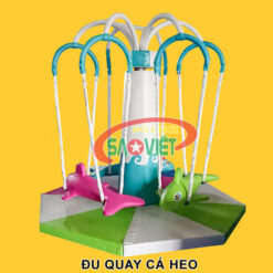 đu quay cá heo cho khu vui chơi trẻ em NL0614