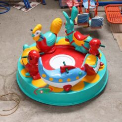 đu quay trẻ em mâm xoay 5 con thú s06v13