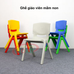 ghế giáo viên mầm non bằng nhựa đúc cao 34 cm S012NA6