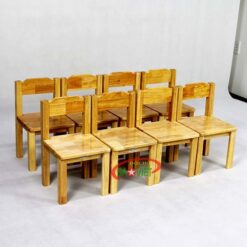 ghế gỗ cho bé mầm non S012VD3